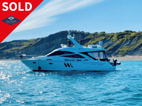 Sealine T50 at Weymouth Marina sold by Salterns Brokerage